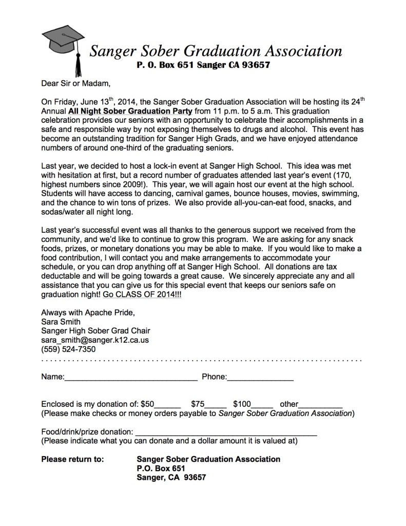 Sanger High 24th Annual All Night Sober Graduation Party The Sanger Scene