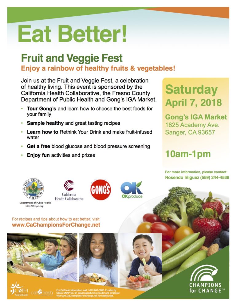 Fruit and Veggie Fest at Gong's IGA Market The Sanger Scene