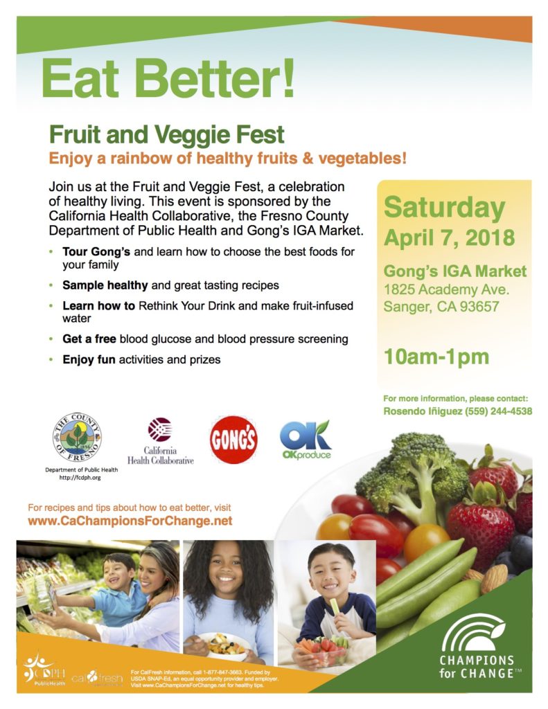 Fruit and Veggie Fest at Gong's IGA Market The Sanger Scene