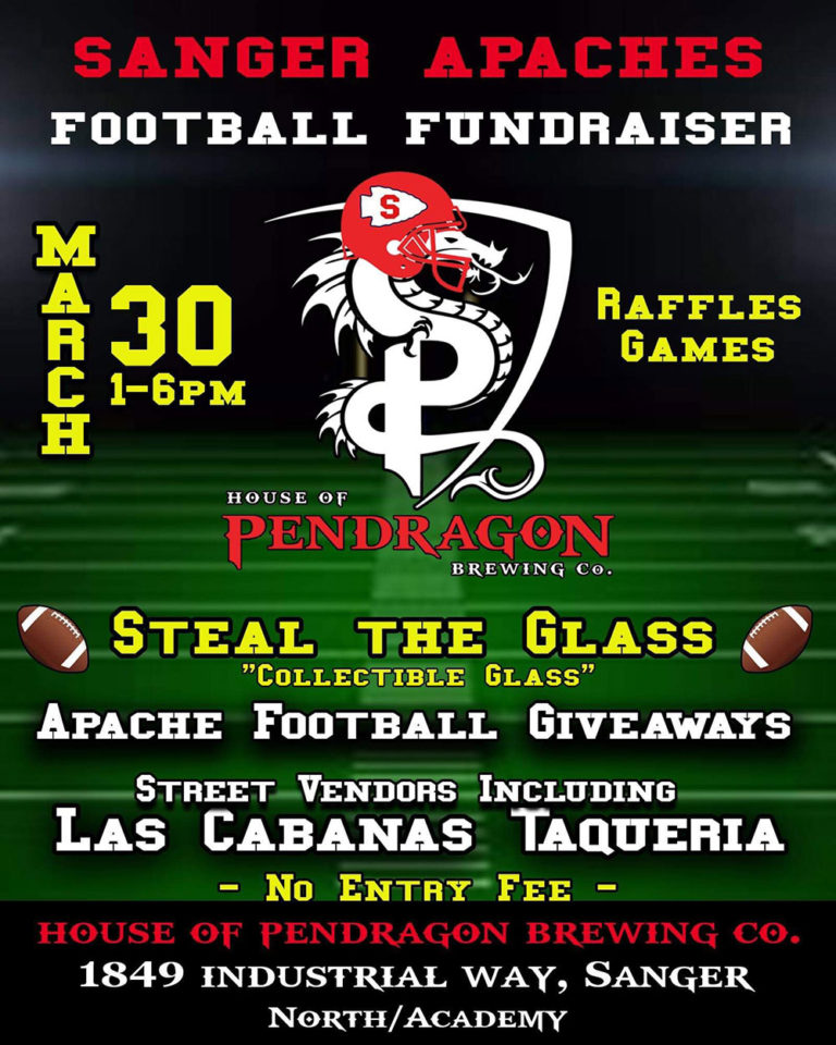 Sanger Apaches Football Fundraiser at House of Pendragon The Sanger Scene
