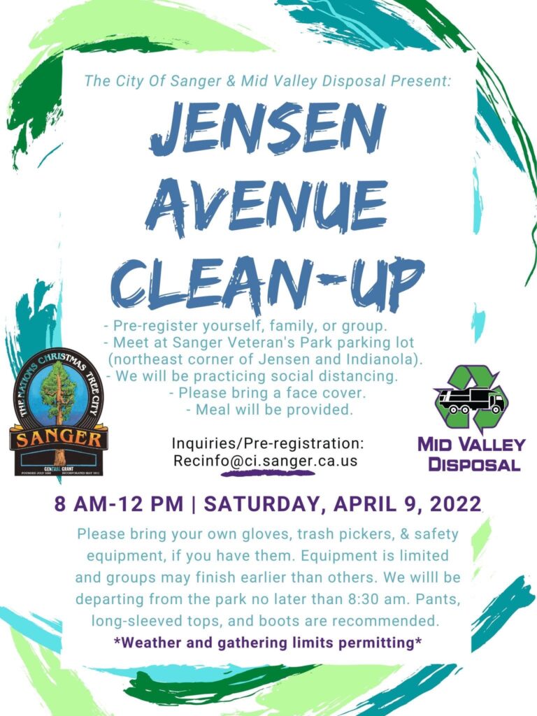 Jensen Avenue Clean Up The Sanger Scene
